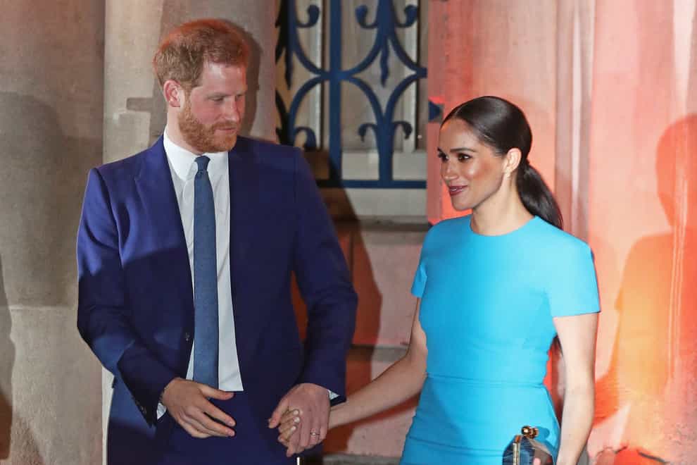 The Duke and Duchess of Sussex leave Mansion House in London after attending the Endeavour Fund Awards.
