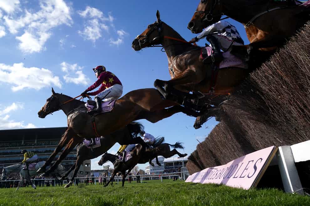 Minella Indo and jockey Robbie Power (left) had no answer to A Plus Tard’s finishing burst (Mike Egerton/PA)