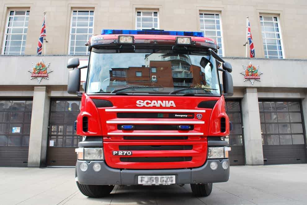 A convoy of donated fire engines and thousands of pieces of equipment will depart the UK on Saturday bound for Ukraine (PA)