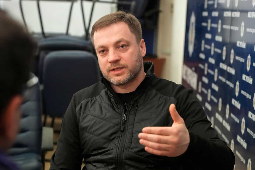 Denys Monastyrsky said a huge de-mining operation will be needed (Efrem Lukatsky/AP)