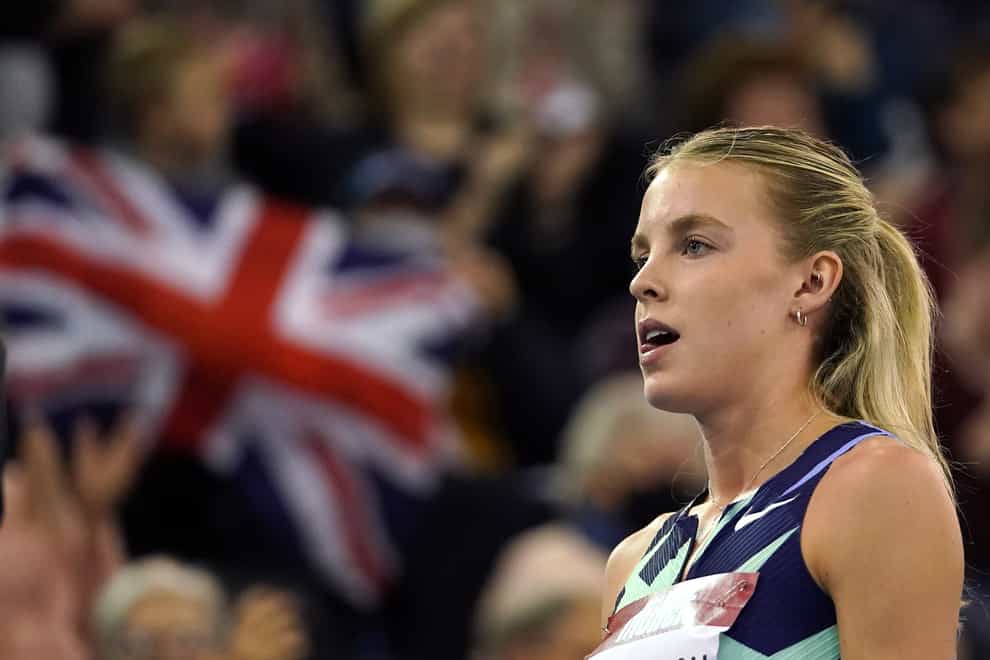 Keely Hodgkinson pulled out of the World Indoor Championships in Belgrade after a recurrence of a quad injury (Martin Rickett/PA Images).
