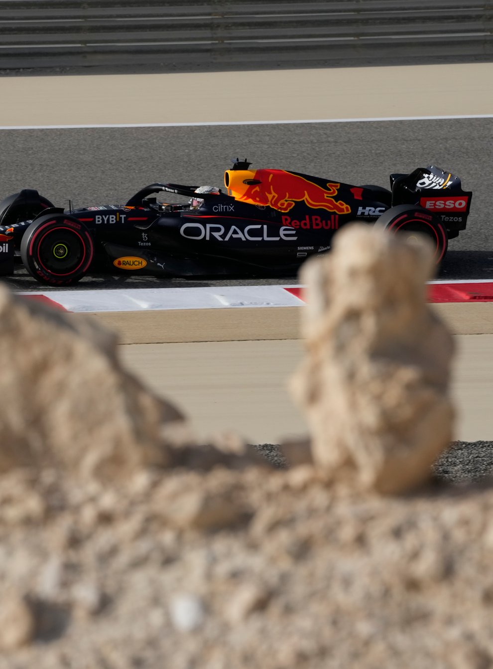 Max Verstappen was fastest in Bahrain on Saturday (Hassan Ammar/AP)