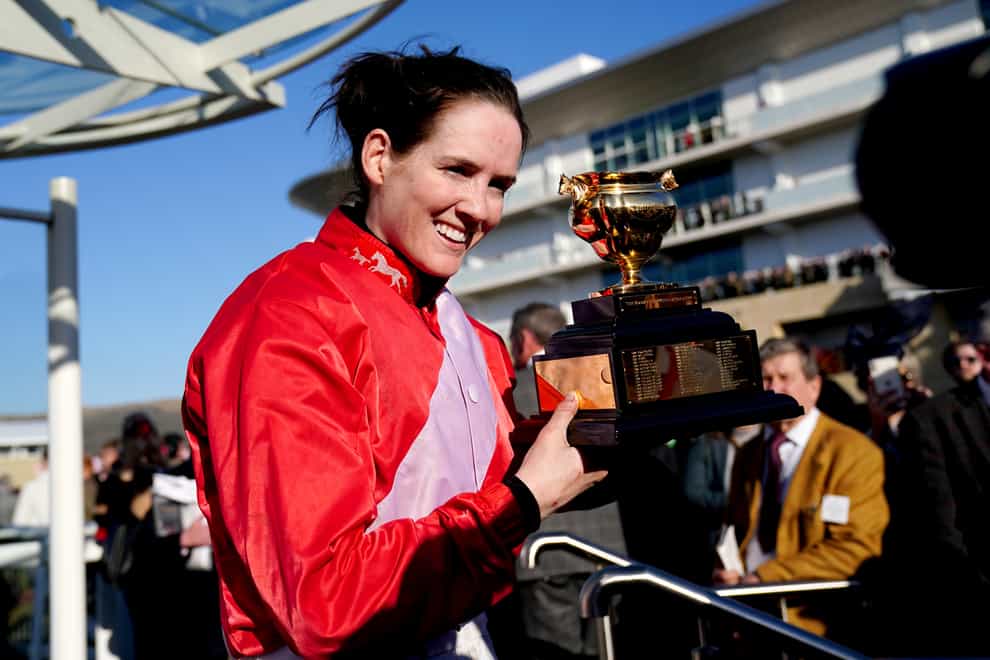 Rachael Blackmore made history once more at Cheltenham (Mike Egerton/PA)
