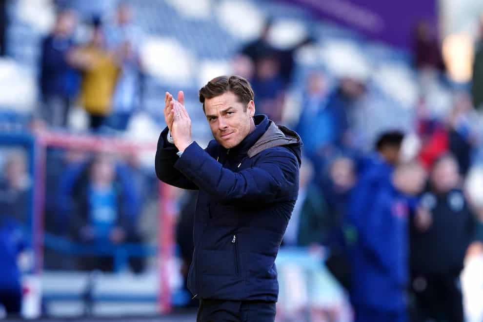 Bournemouth manager Scott Parker applauds the visiting fans after a 3-0 win at Huddersfield (Martin Ricketts/PA Images).