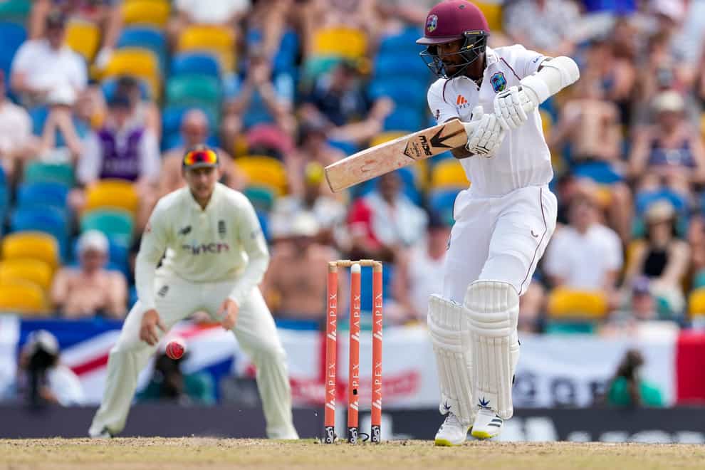West Indies’ captain Kraigg Brathwaite kept England at bay to send the second Test heading for a draw (Ricardo Mazalan/AP)
