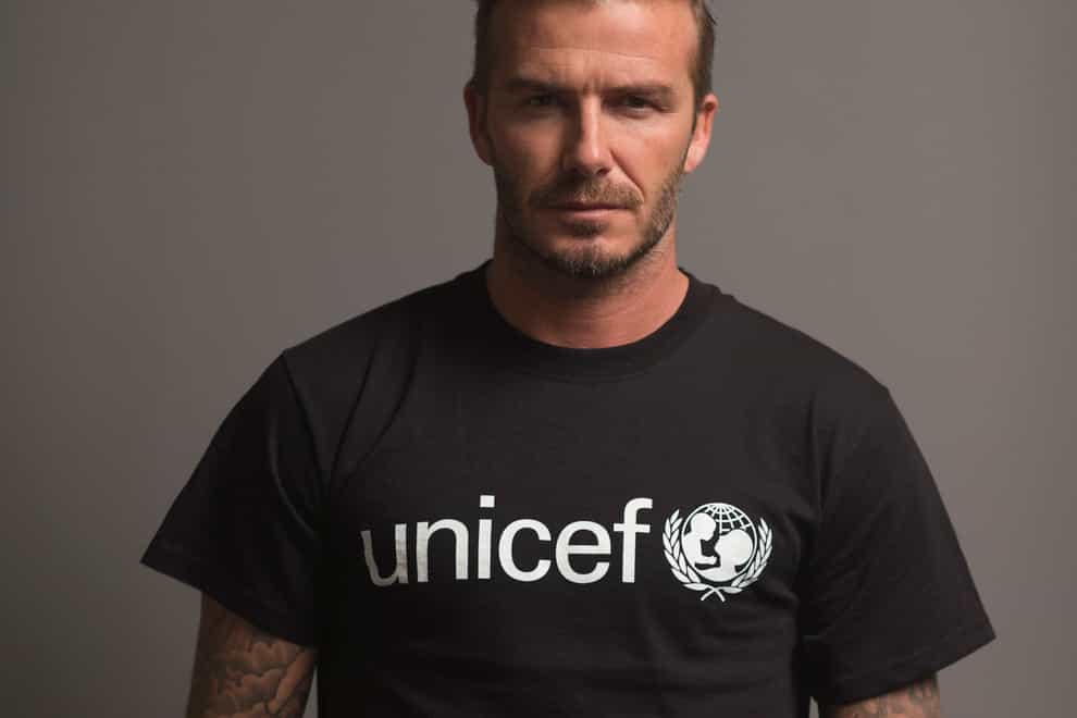 David Beckham is an ambassador for Unicef (Unicef/PA)