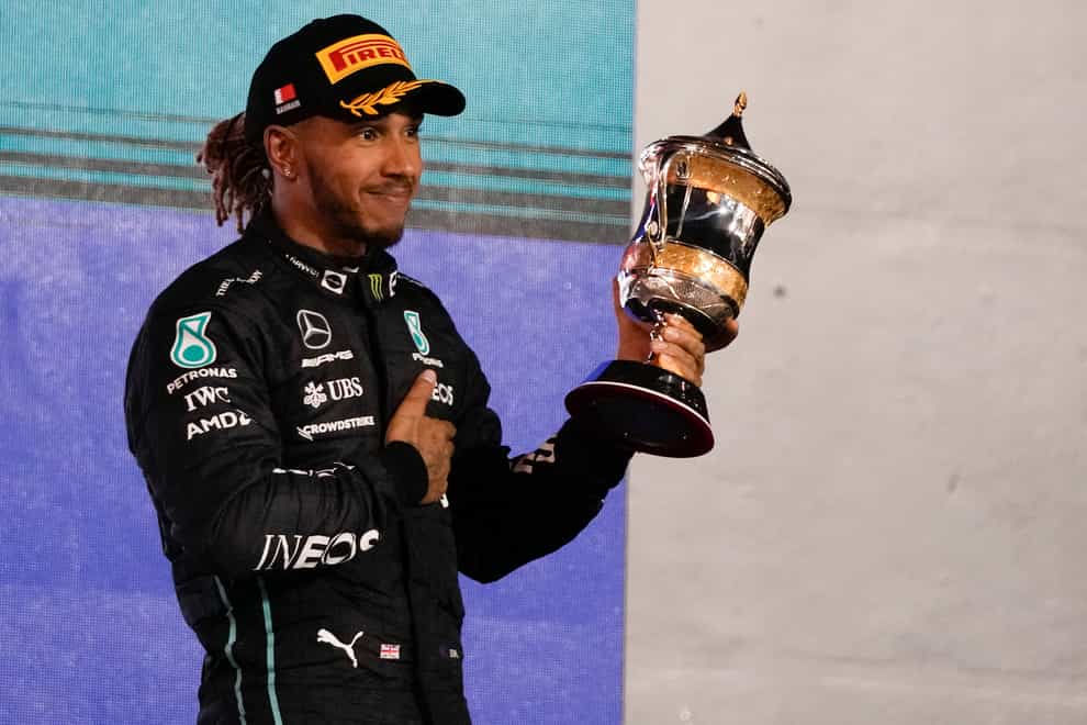 Lewis Hamilton clinched a surprise podium in Bahrain (AP Photo/Hassan Ammar)