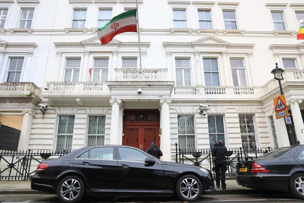 The Iranian Embassy in Knightsbridge, London (Aaron Chown/PA)