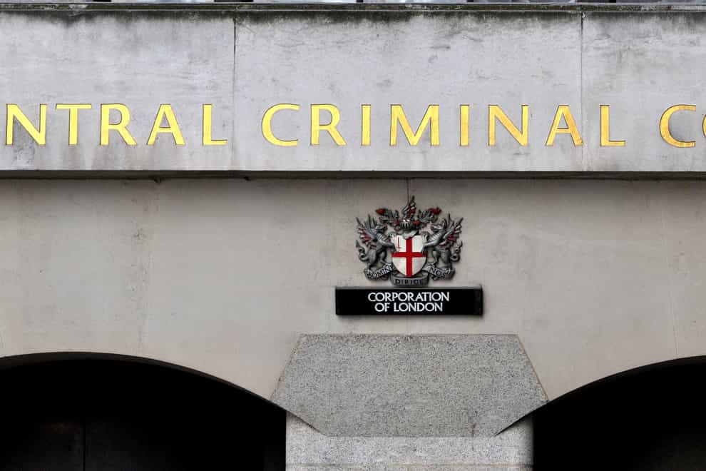 A sign at the Central Criminal Court in London, also referred to as the Old Bailey.