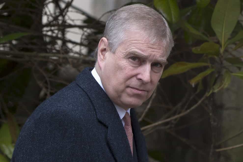 The Duke of York is understood to be planning to attend his father the Duke of Edinburgh’s memorial service (Neil Hall/PA)
