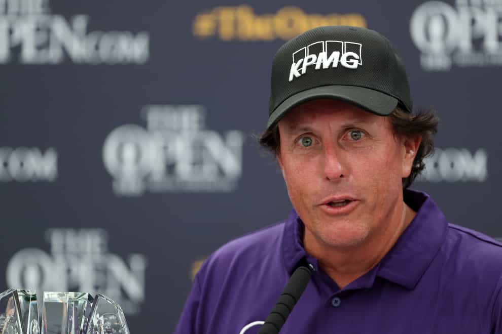 Phil Mickelson is no longer in the field for the Masters (Richard Sellers/PA)