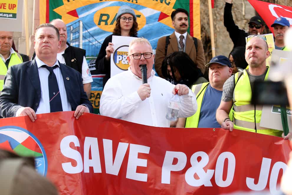 P&O said it had not committed any offence with its shock sacking of staff last week (James Manning/PA)