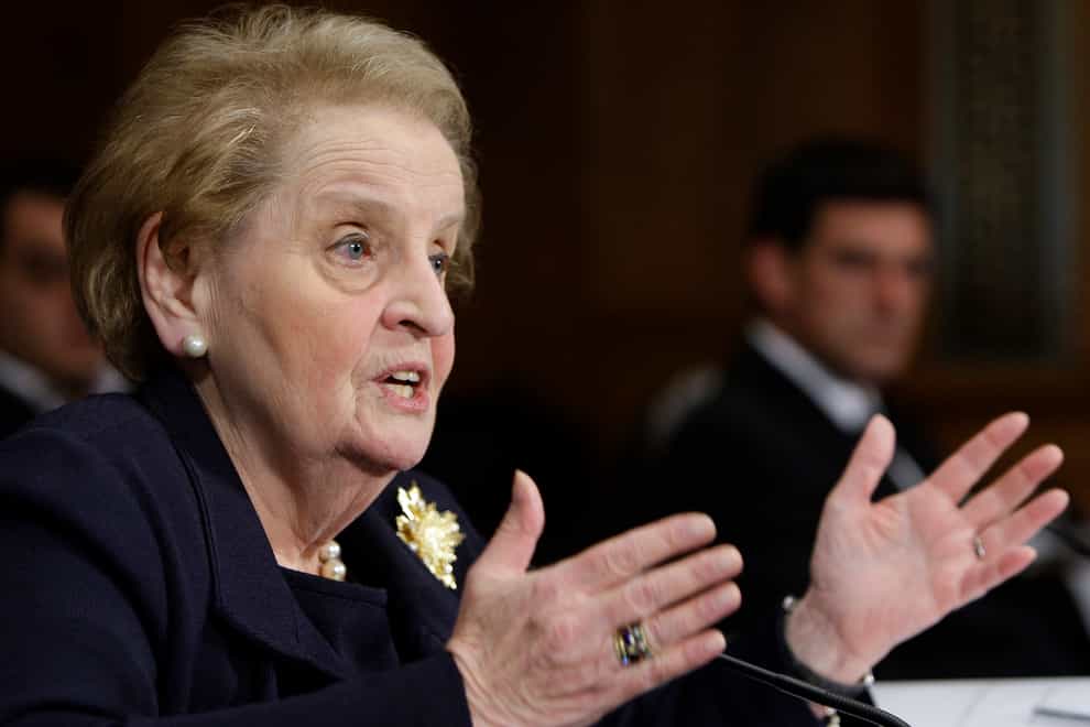 Madeleine Albright has died aged 85 (Haraz N. Ghanbari/AP)