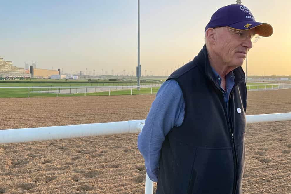 John Gosden at Meydan on Thursday (Neil Morrice/PA)