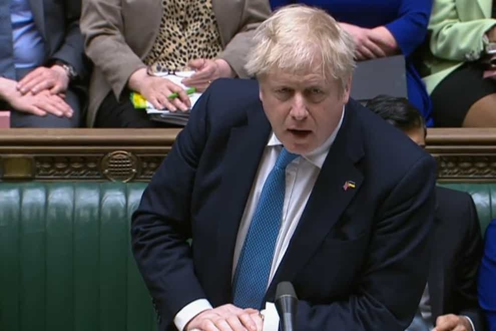 Prime Minister Boris Johnson is entirely committed to backing the UK and Ireland’s bid to host Euro 2028 after earlier appearing to support the idea of playing the tournament in Ukraine (House of Commons/PA)