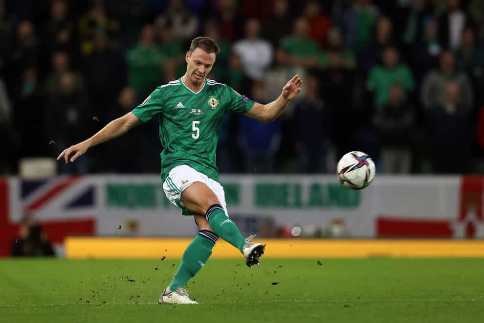 Jonny Evans is set to start for Northern Ireland on Friday after a sooner-than-expected return from a hamstring injury (Liam McBurney/PA)