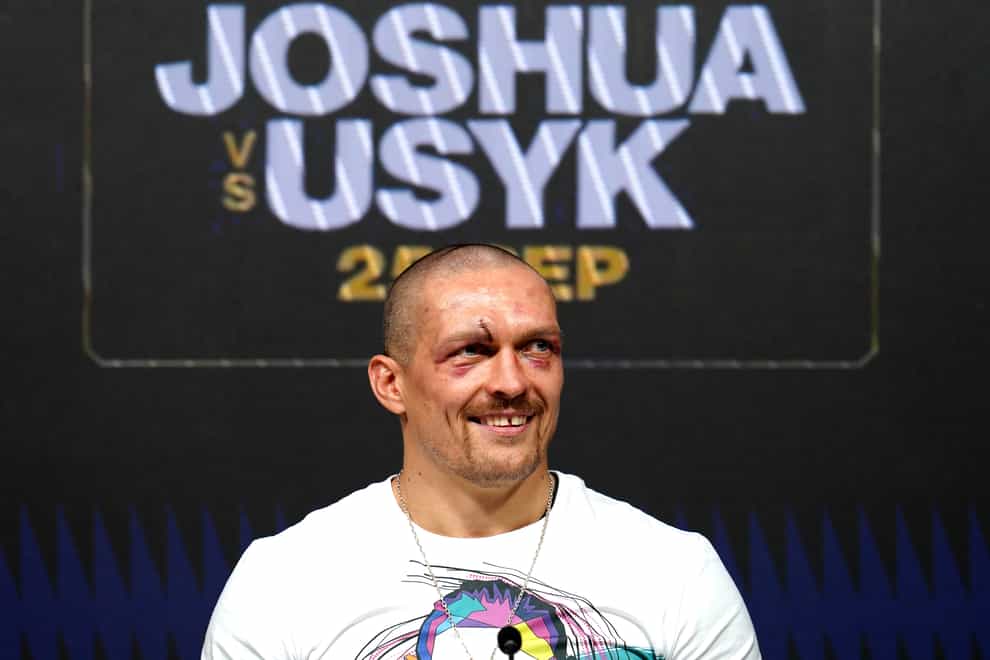 Oleksandr Usyk, pictured, looks set to face Anthony Joshua this summer (Nick Potts/PA)