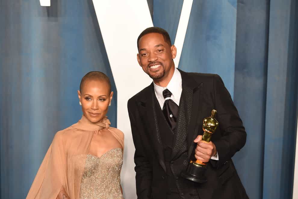 Will Smith slapped Chris Rock when the comedian made a joke about wife Jada Pinkett Smith (Doug Peters/PA)
