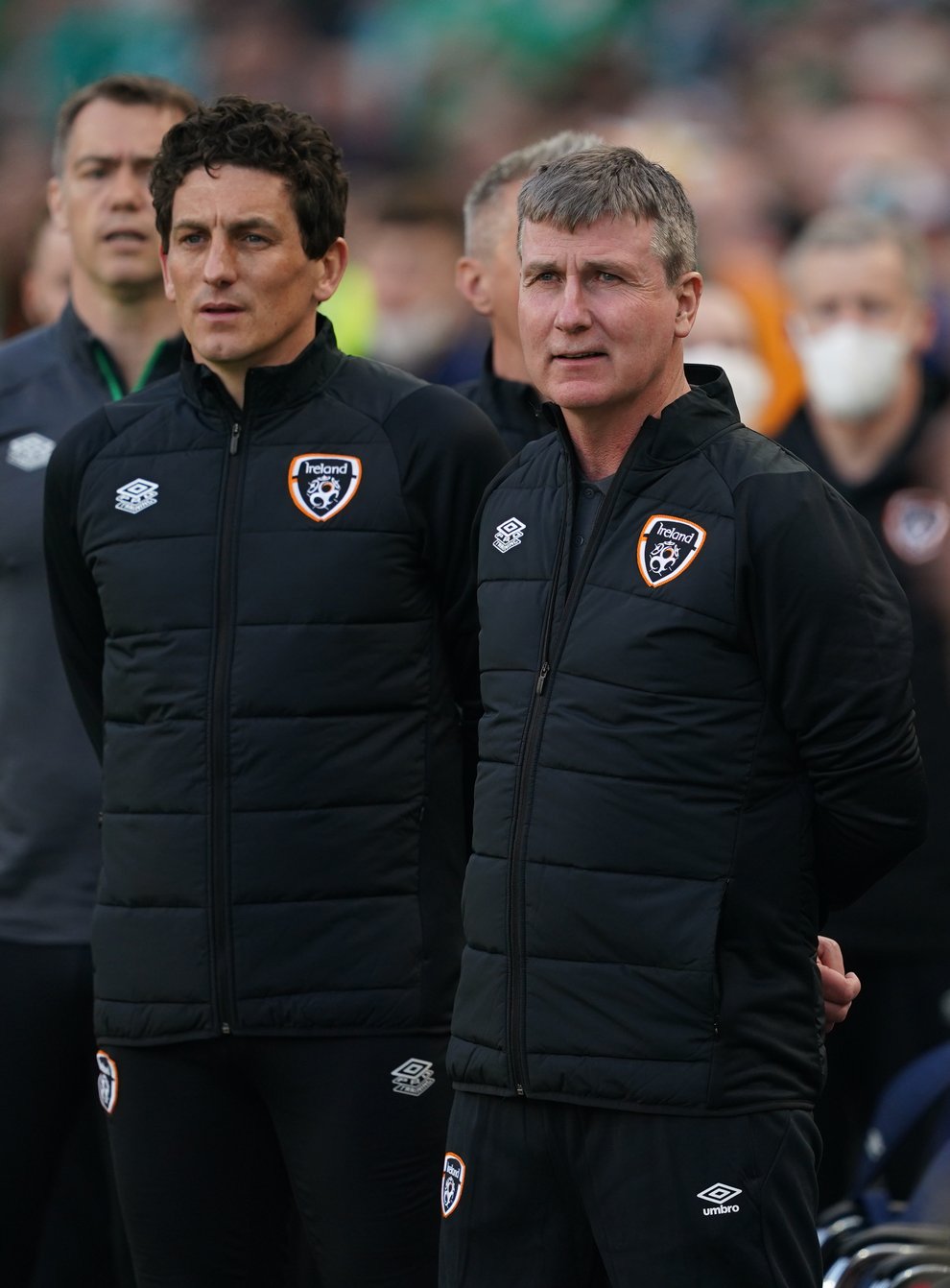 Republic of Ireland assistant manager Keith Andrews (left) has praised boss Stephen Kenny’s (right) strength of character (Brian Lawless/PA)