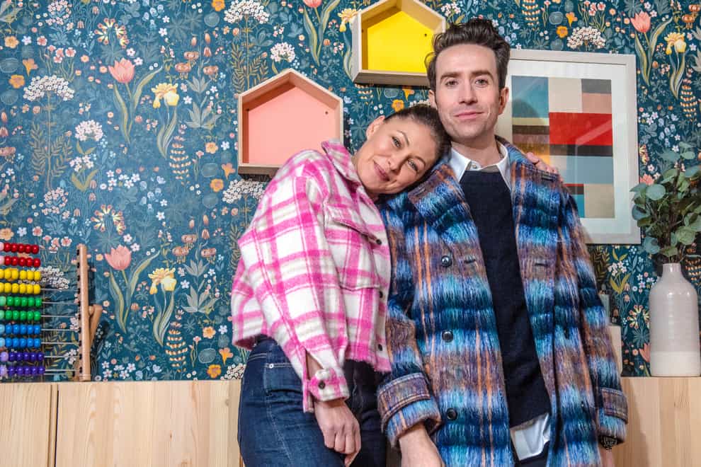 Emma Willis and Nick Grimshaw from the Great Home Transformation (Channel 4/©Nick Cunard/PA)