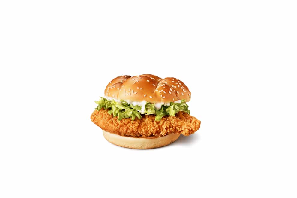 McDonald’s is trialling its new Crispy McFillet in the Midlands (McDonald’s/PA)