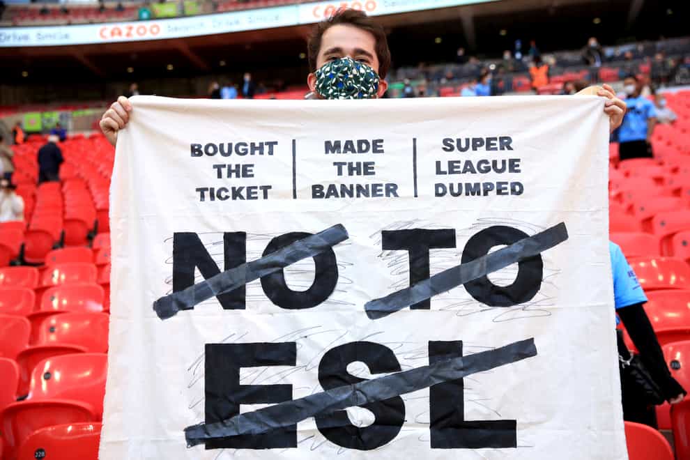 There is no potential for the Super League to return, according to ECA chairman Nasser Al Khelaifi (Adam Davy/PA)
