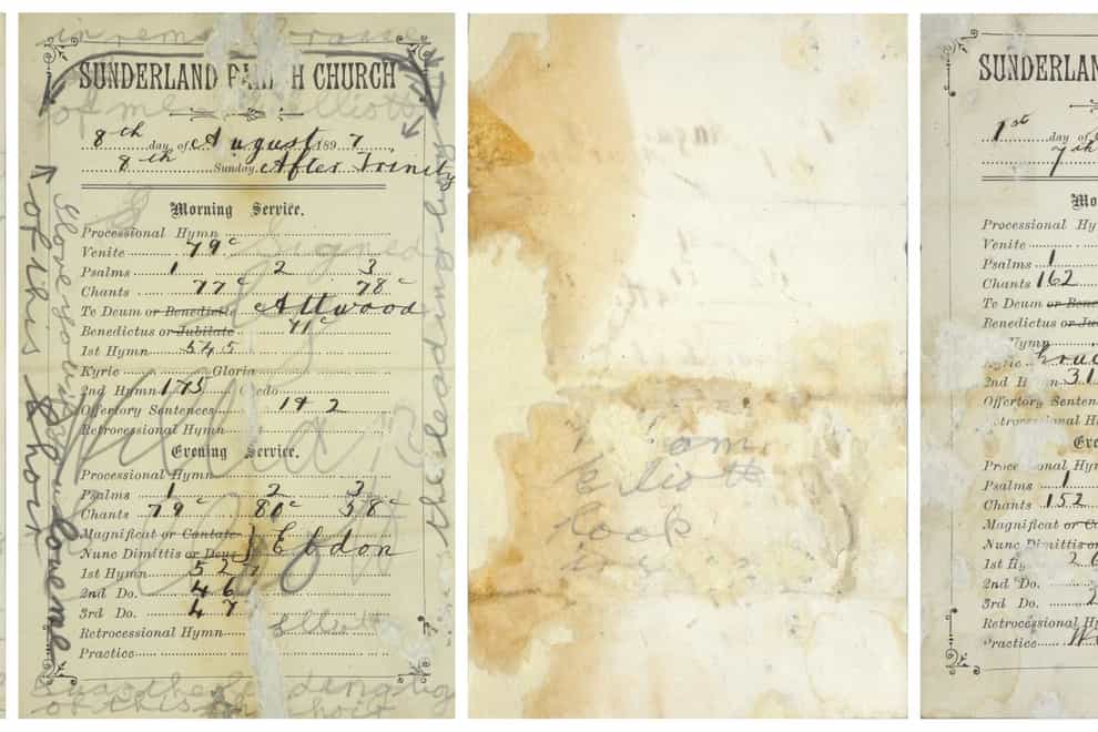 The Dear Friend letter which lay undiscovered in a church pew for 125 years (Seventeen Nineteen/PA)