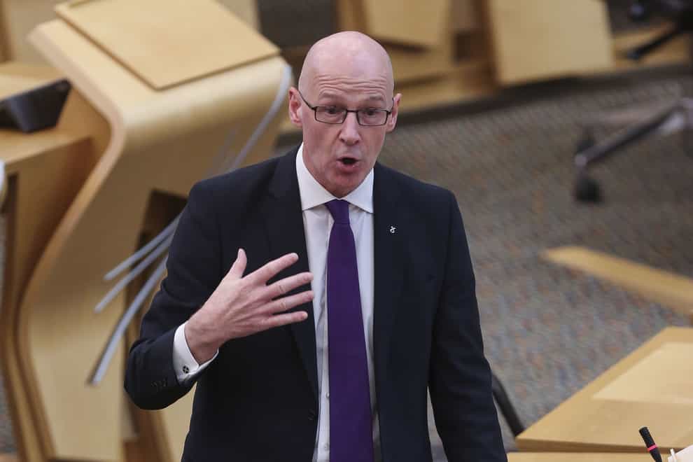 Deputy First Minister John Swinney has tested positive for Covid-19 (Fraser Bremner/Scottish Daily Mail/PA)