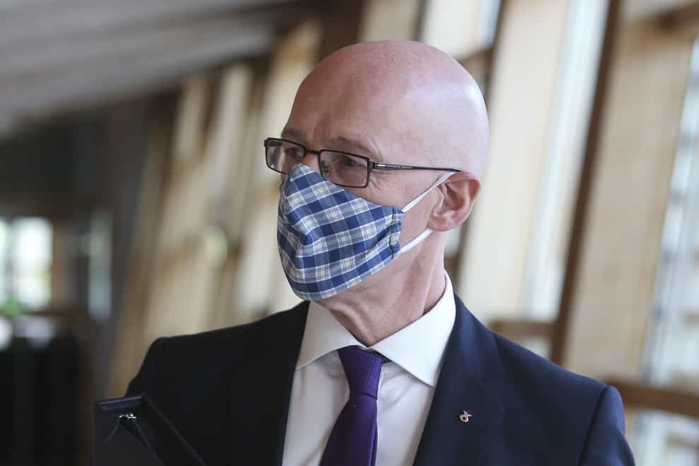 Deputy First Minister John Swinney has tested positive for Covid, as has the Scottish Justice Secretary (Fraser Bremner/Scottish Daily Mail/PA)