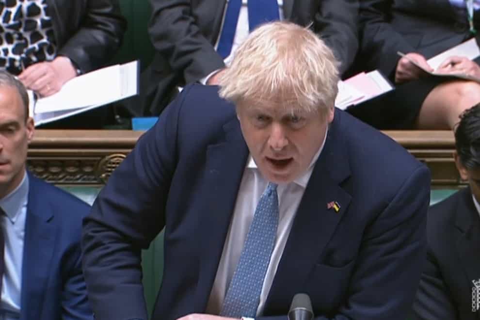 Boris Johnson said he was getting on with the job of running the country (House of Commons/PA)