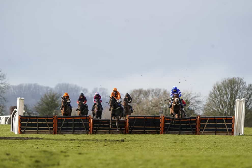 Runners in action at Wincanton racecourse (Alan Crowhurst/PA)