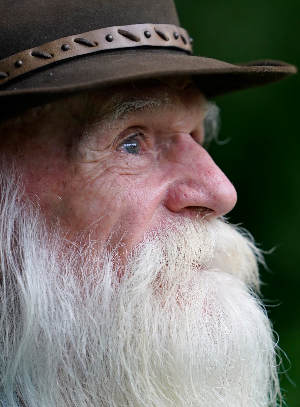 David Lidstone, 82, who says his days of living off-the-grid in New Hampshire are numbered (Steven Senne/AP)