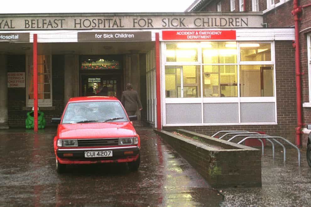 Claire Roberts died at the Royal Belfast Hospital for Sick Children in the early hours of October 23 1996 (PA)
