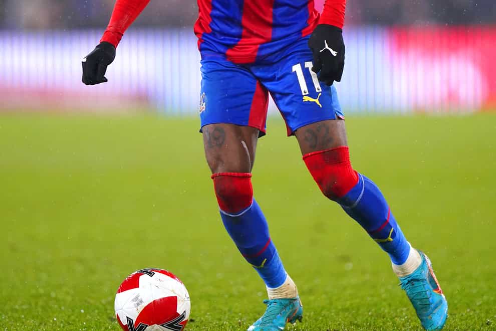 Wilfried Zaha is a doubt for Crystal Palace (Adam Davy/PA)