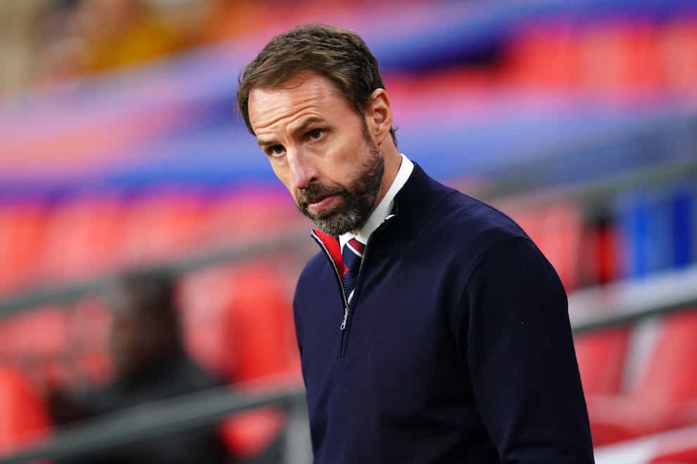 Gareth Southgate’s England side received a relatively kind draw for the Qatar World Cup group stage (Adam Davy/PA)