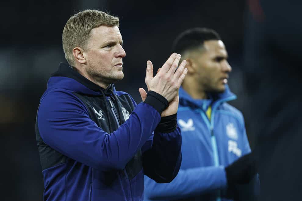 Newcastle head coach Eddie Howe has called for a reset ahead of the final nine games of the season (Richard Sellers/PA)