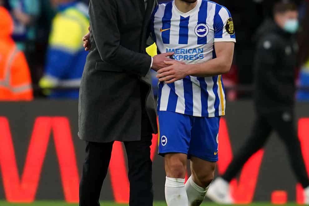 Graham Potter thanked the Brighton supporters for their ‘fantastic’ reaction towards Neal Maupay after the 0-0 draw with Norwich (Nick Potts/PA)