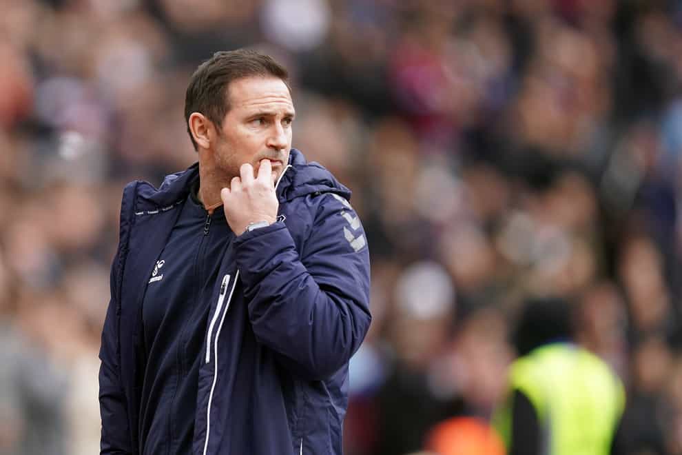 Frank Lampard remains confident of survival despite Everton’s latest defeat (Mike Egerton/PA)