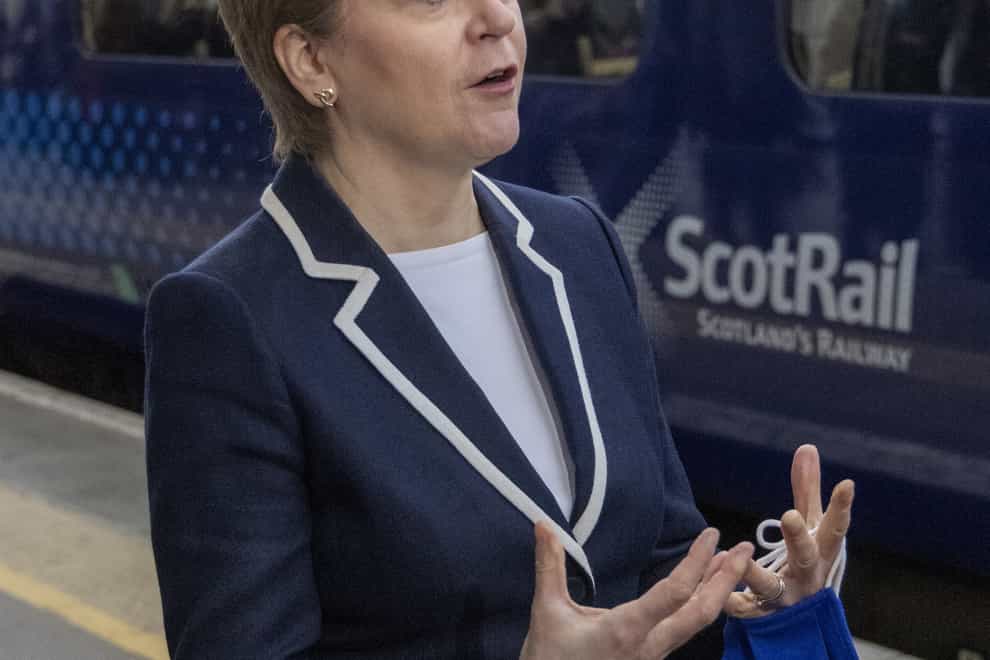 Nicola Sturgeon is angered by those who threw objects at Glasgow derby (Robert Perry/PA)