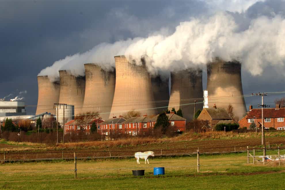 The UN report said substantial reductions in the use of fossil fuels are needed to tackle the climate crisis (PA)