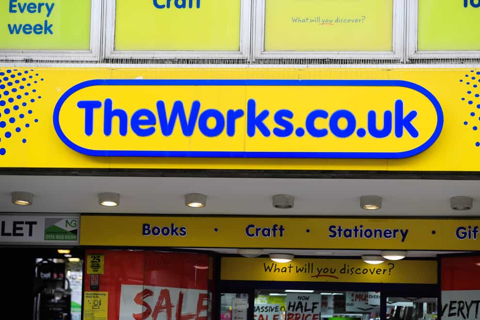 The Works has shut some stores due to a cybersecurity breach (Mike Egerton/PA)