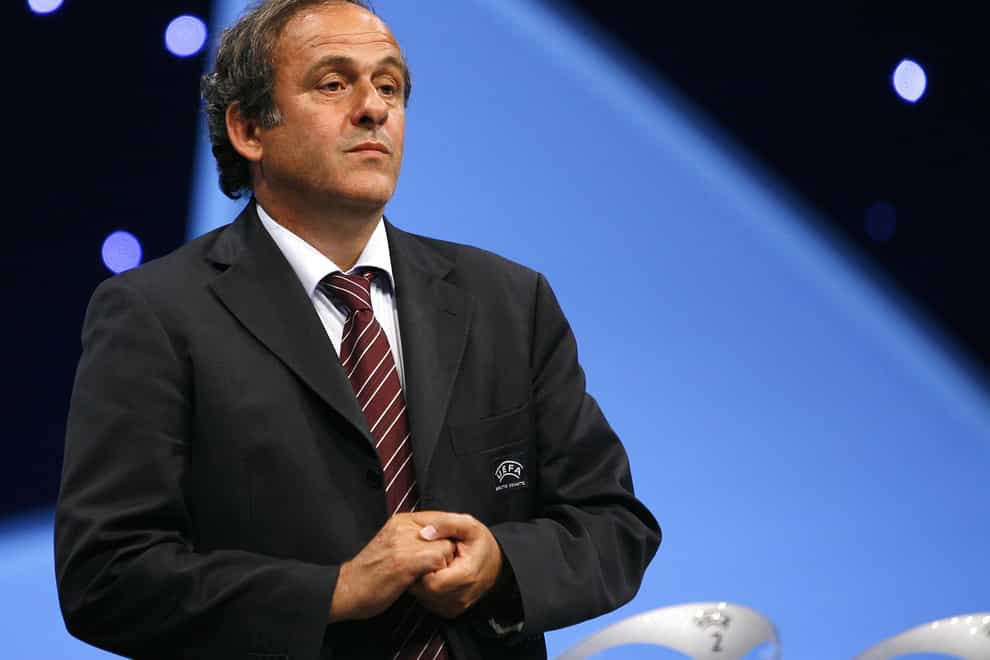 Former president of Uefa Michel Platini (Peter Byrne/PA)