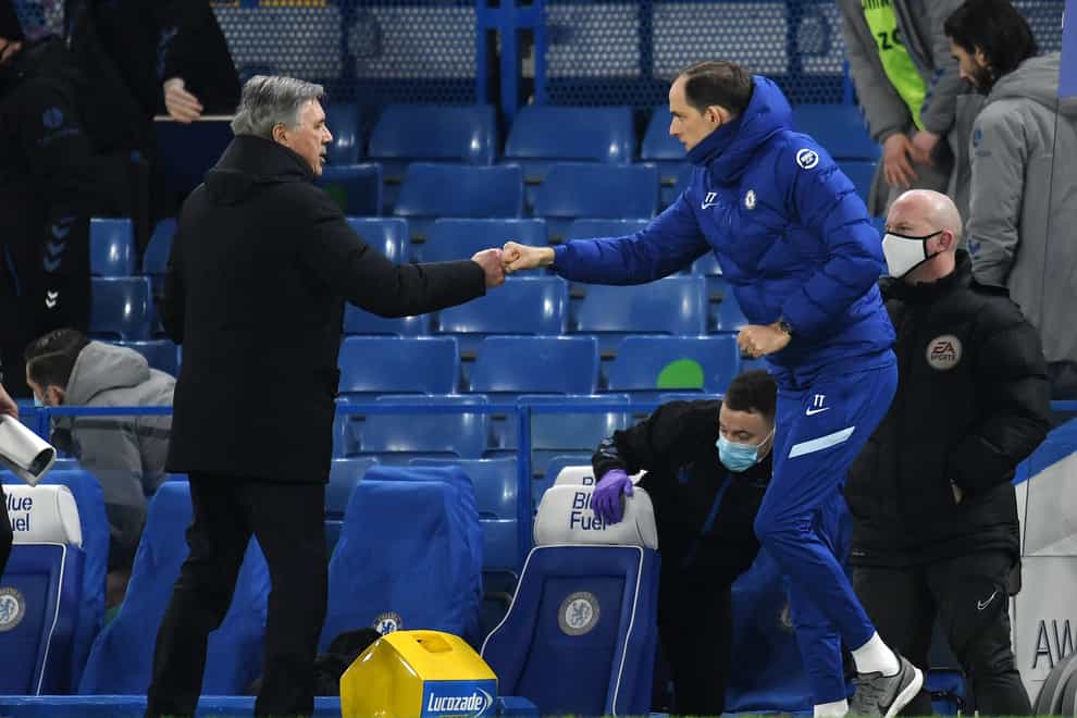 Thomas Tuchel wants Carlo Ancelotti on the touchline at Stamford Bridge (Glyn Kirk/PA)