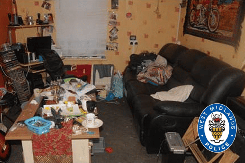 A picture of the living room at a flat in Cook Street, where seven-year-old Hakeem Hussain was found dead in the garden (West Midlands Police/PA)