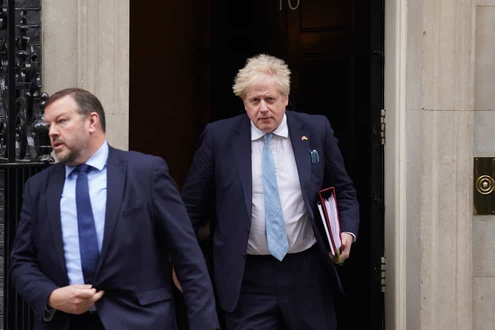 Boris Johnson has issued a direct appeal to the Russian people to reject President Vladimir Putin’s war in Ukraine, which he called a ‘stain’ on their country’s honour (Stefan Rousseau/PA)