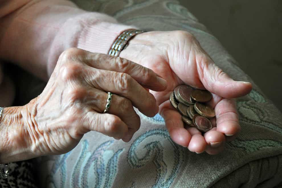 An elderly woman (Kirsty O’Connor/PA)