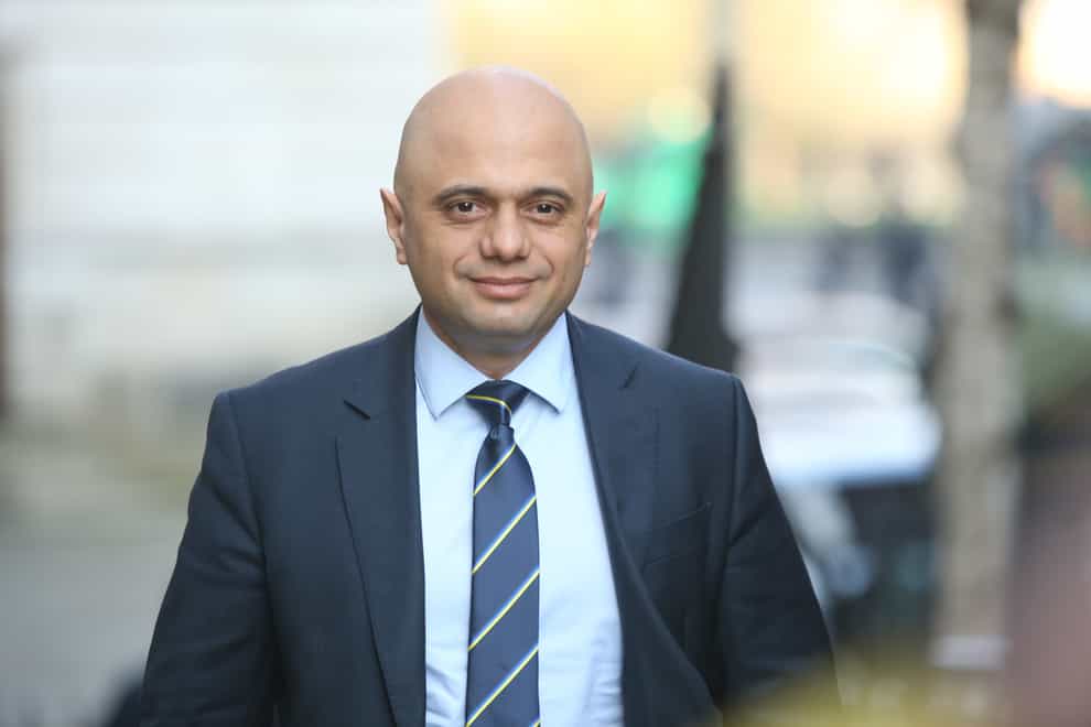 Sajid Javid, Secretary of State for Health and Social Care (James Manning/PA)