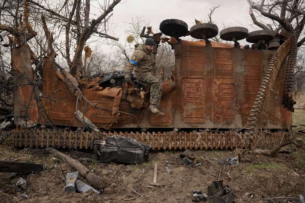 Ukrainian authorities urged people living in the Donbas to evacuate (Vadim Ghirda/AP)