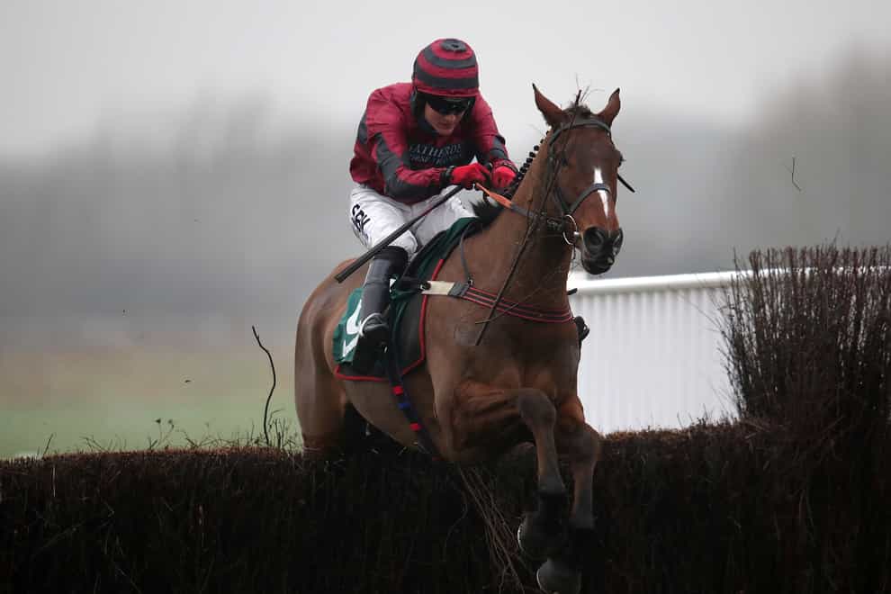 Eclair Surf on his way to winning the Classic Chase at Warwick (Simon Marper/PA)