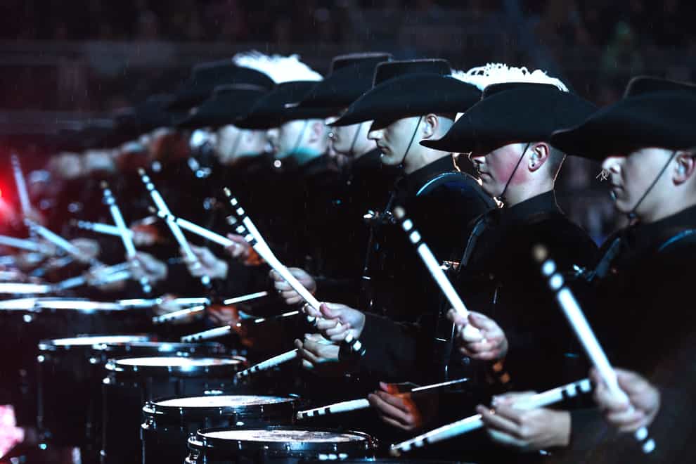 The Top Secret Drum Corps has been revealed as the first confirmed international act for the Royal Edinburgh Military Tattoo this year (The Royal Edinburgh Military Tattoo/PA)